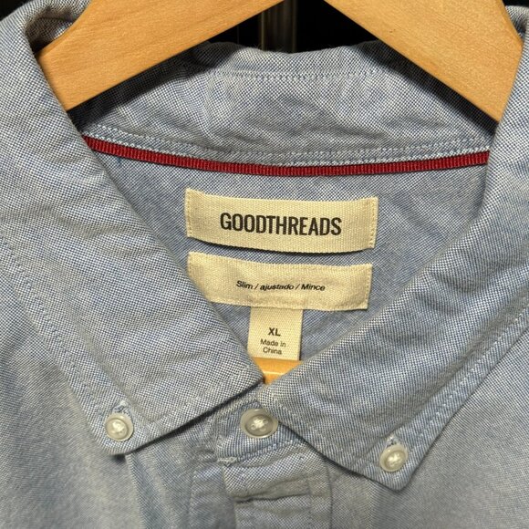 Goodthreads oxford cloth button down shirt in white. Size XL Slim. - Picture 2 of 3